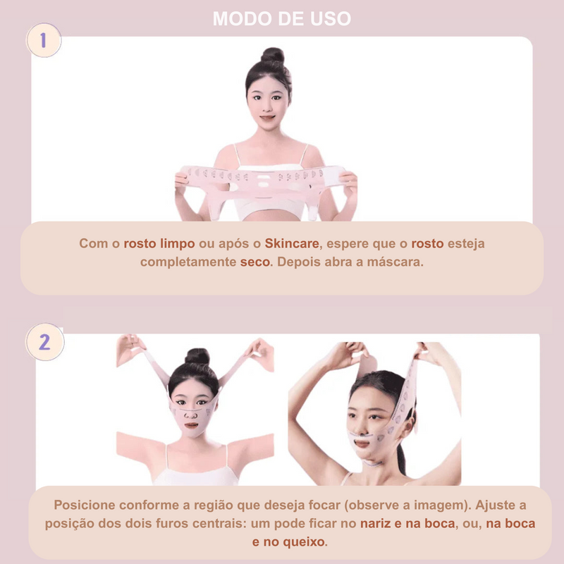 Máscara de Contorno Facial V-Contour | Seu Lifting Sem Cirurgia